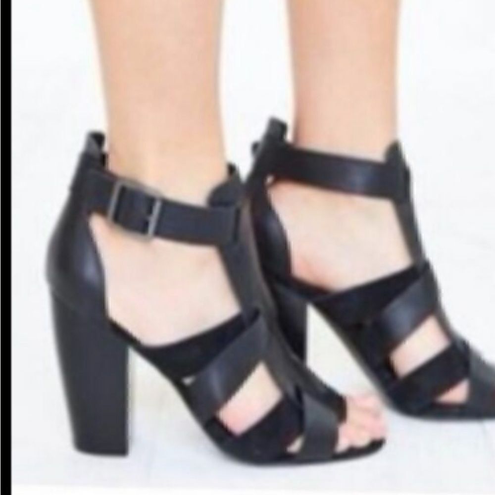 Modern Caged strap heels. 